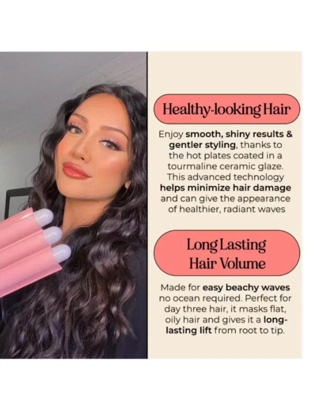 Insert Name Here Triple Barrel Hair Waver - Picture 3 of 5